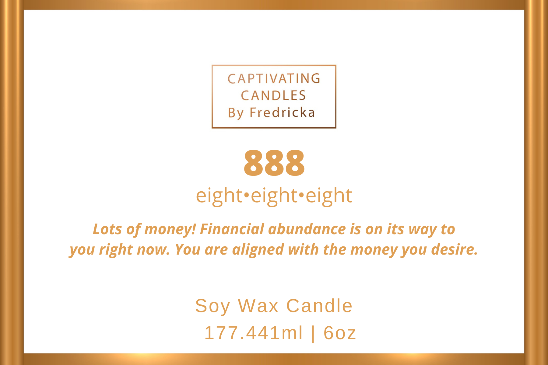 8•8•8 Angel Number Candle