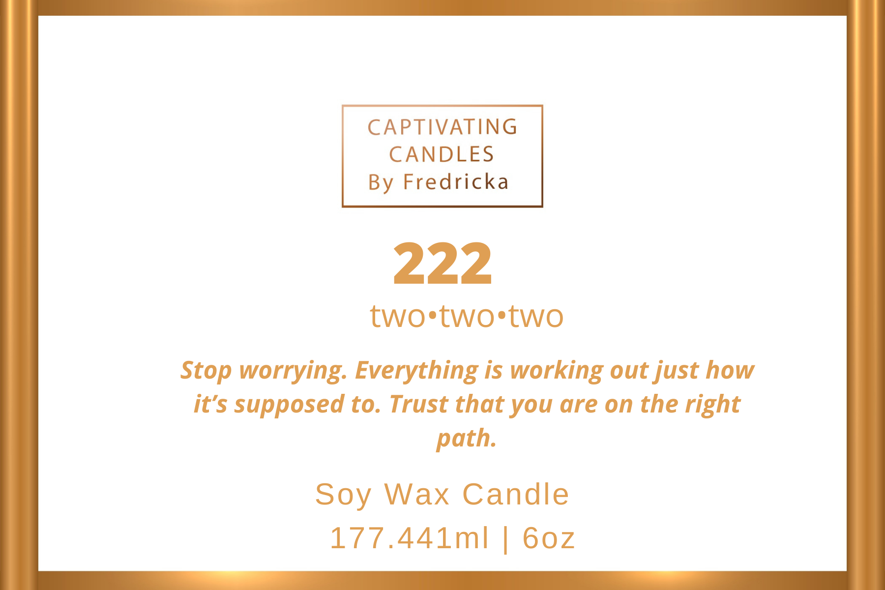 2•2•2 Angel Number Candle